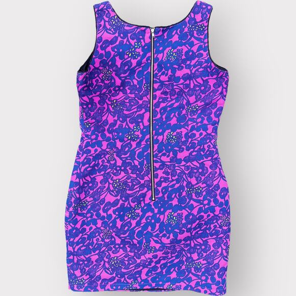 Anthropologie PIM + LARKIN Purple floral sleeveless Sheath dress women’s size M - Picture 4 of 10